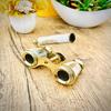 Solid Brass Opera Binoculars  Beautiful Brass Mother of Pearl La Dauphin Paris Opera Glasses  Spyglass Telescope