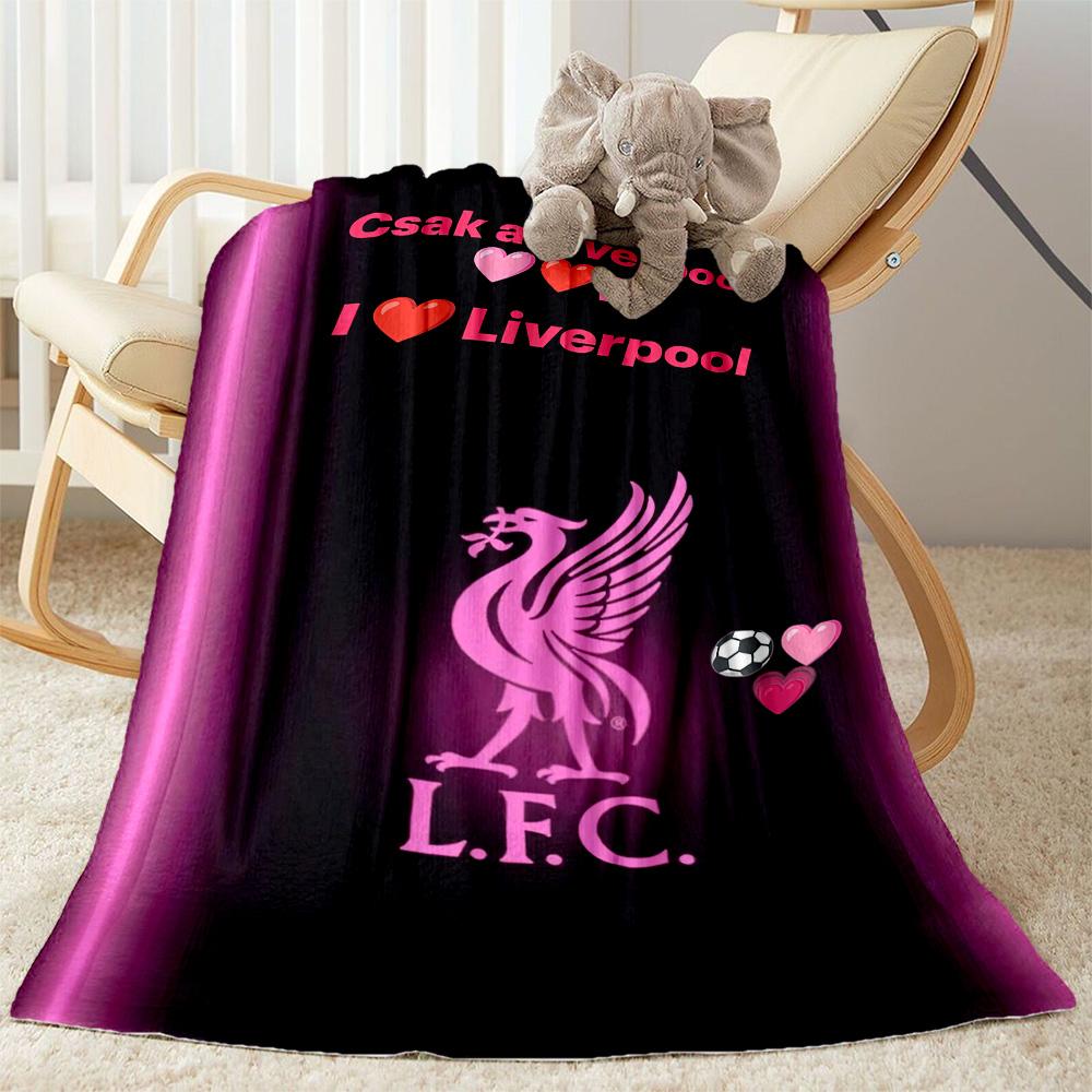 Liverpool Football Club Blanket Durable Comfort Perfect For Seaside Livingroom Bed Four Seasons Multipurpose Modern Style