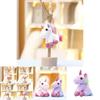 Plush Unicorn Toy With Pp Cotton Filling For Girls Gift Keychain And Bag Decor