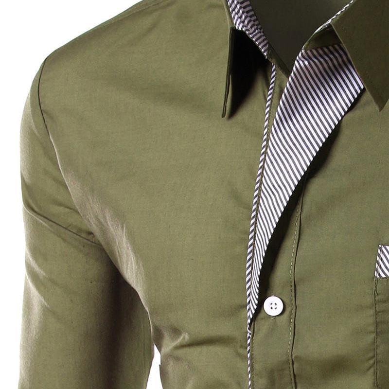 Модная мужская рубашка с длинным рукавом Camisa Masculina, мужская приталенная дизайнерская формальная повседневная брендовая мужская классическая рубашка, размер M-4XL
