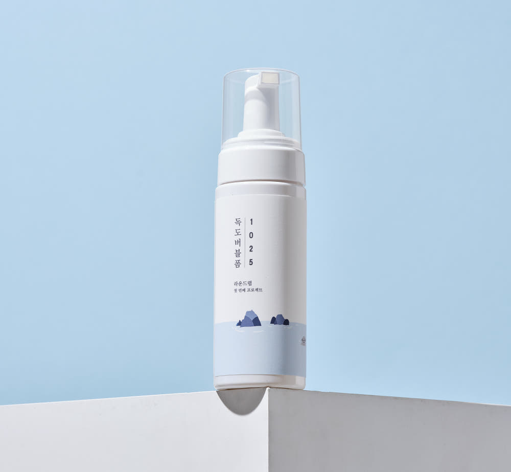 ROUND LAB 1025 Dokdo Bubble Foam 150ml Low pH Gentle Facial Cleanser Sebum and Blemish Care