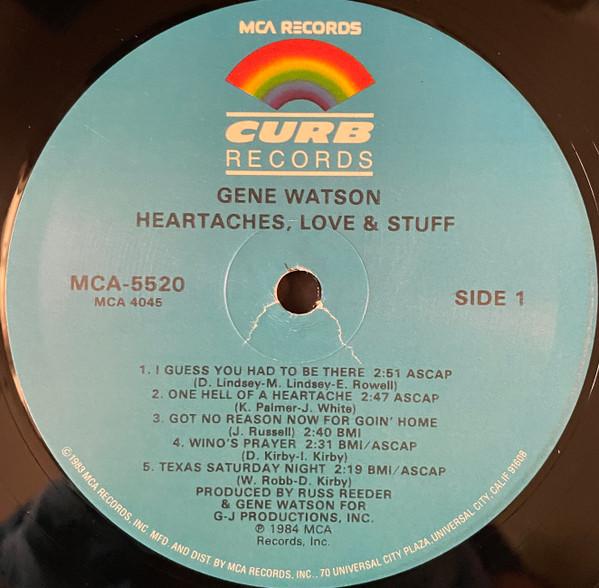 Виниловая пластинка ДЖИН УОТСОН - Heartaches, Love & Stuff MCA5520 MCA Records 1984 США Фолк Б/У