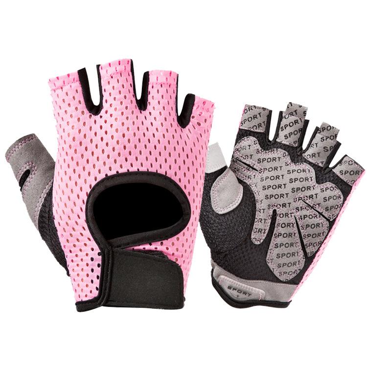 Coexistence Unisex Breathable Polyester Fingerless Gloves for Weight Lifting Gym Hiking & Cycling-Protect Hands