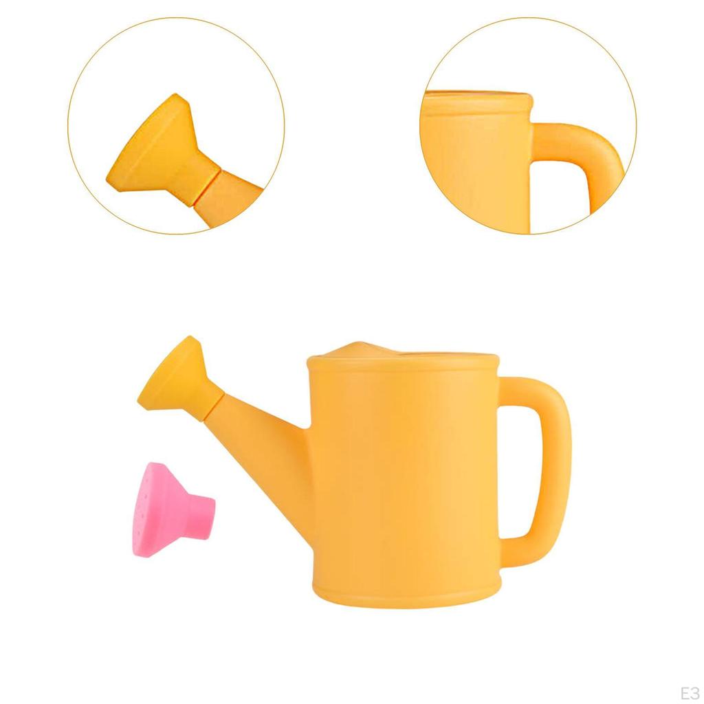 Маленькая лейка 23,7 унции с разбрызгивающей головкой, удобная ручка, чайник для полива, садоводство, развлечения