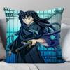 1Pc Tokitou Muichiro Animation Demo Slayer Blade Pillow Case Square Pillow Bedroom Sofa Leisureliving Room Home Decoration 40X40