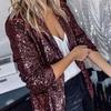 European and American Women's Sequined Long-Sleeve Autumn/Winter Blazer, 2025 Collection
