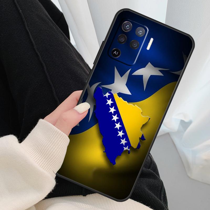 Чехол-флаг Боснии для Oppo A40 A60 A80 A5 Pro A15 A16 A17 A57 A77 A94 A74 A54 A76 A96 A18 A38 A58 A78 A98