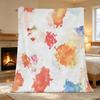 Thick Warm Flannel Blanket, Soft Skin-Friendly Watercolor Throw for Couch, Bedroom & Living Room Christmas & Halloween Cozy Home Decor Vibe