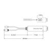 1 шт. POE Сплиттер Адаптер 48 В до 12 В IEEE 802.3af Выходная мощность через Ethernet Сплиттер Адаптер Система безопасности DIY Аксессуары