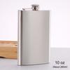 1-10oz Stainless Steel Hip Flask Wine Whisky Pot Bottle For Men Portable Drinker Alcohol Container Pocket Wine Bottle Screw Cap