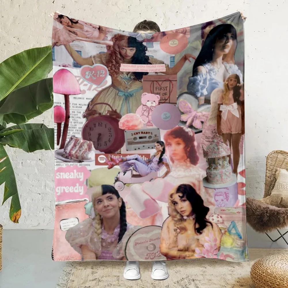 Плед с принтом музыки Melanie Martinez Пледы для пикника Теплый плед Мягкий и удобный плед Для дома, путешествий, подарок на день рождения