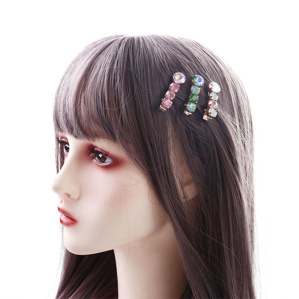 Small Barrettes Rhinestone Hairpin Female Hair Accessories Beads Hair Clip Korean Style Headwear