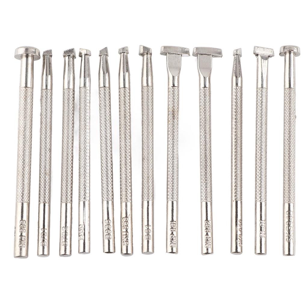 12PCS Leather Engraving and Embossing Tools Leather Working Stamping Patterns Tool