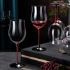 OLOEY Light Luxury Red Rose Wine Glass Set