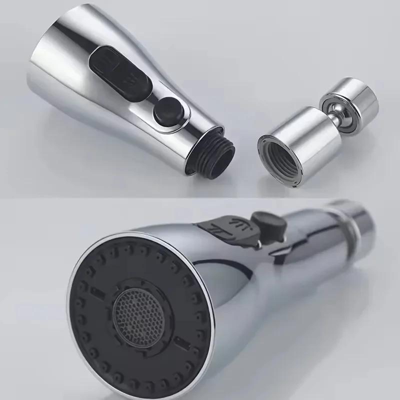 Kitchen Faucet Extender Three-position Adjustment Strong Scraping Wash 360 ° Rotating Foamer Home Kitchen Shower Accessories