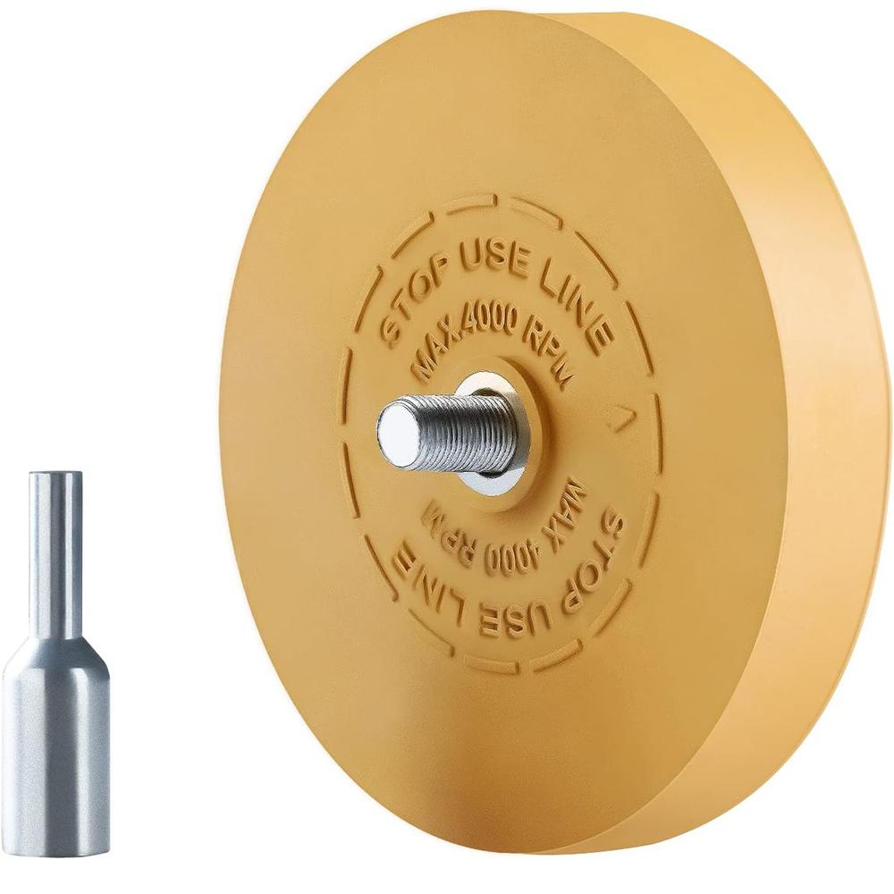 Decal Eraser Wheel Pin Stripe Removal Tool Adhesive Remover Wheel with Pad & Adapter Graphics Removal Tool Eraser