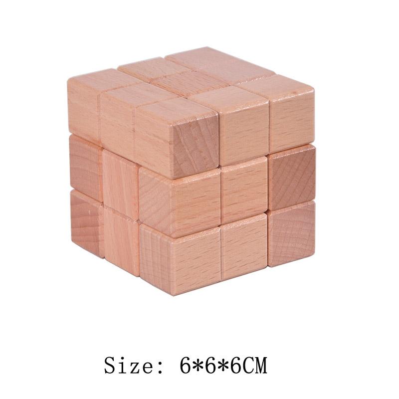 Деревянный замок Kong Ming Lu Ban Lock IQ головоломка Inteligencia Rompecabezas 3D De Madera Монтессори развивающие игрушки