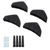 4 шт. задний бампер, спойлер, защитная накладка, черная, сменная, универсальная