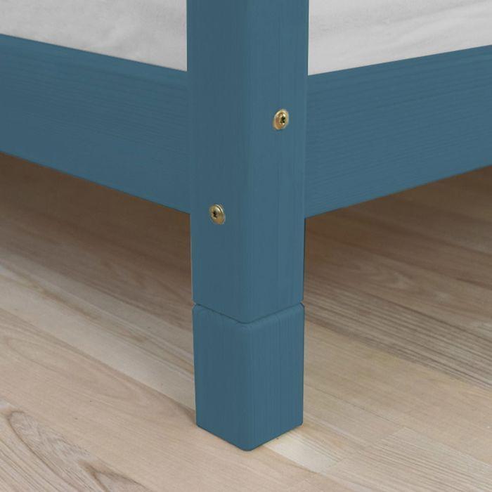 4 pieds de lit 10 cm FOOT vert pétrole