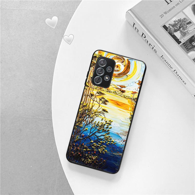 Van Gogh Oil Starry Night Phone Case For Samsung A73 A53 A33 A13 A23 A22 A52 A72 A32 A42 A71 A51 A41 A31 A21s A12 A11 S9 Cover
