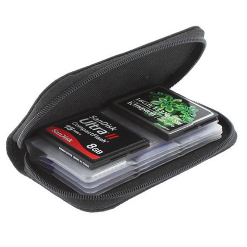 Sdhc Mmc Cf Micro Sd Memory Card Storage Carrying Pouch Case Holder Wallet