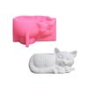 Kitten Shape Flowerpot Silicone Mold Heat Resistant Candle Cup Silicone Mould for Making Candle Soap Home Decoration