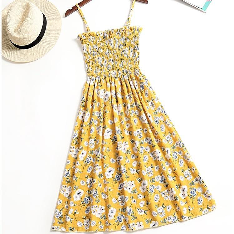 Женский сарафан в горошек, длина мини