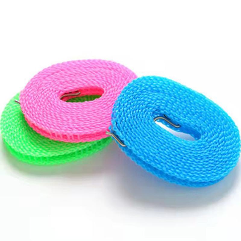 Уличная бельевая веревка Нейлоновая Нескользящая веревка для стирки Туристическая Кемпинг Ветрозащитная веревка для одежды 5/10 метров Длинная веревка