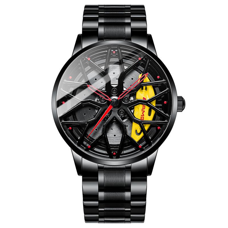 SVJ Wheel Watch Кованые полые часы Мужские AMG 488 Гидравлические мужские часы Кварцевые часы