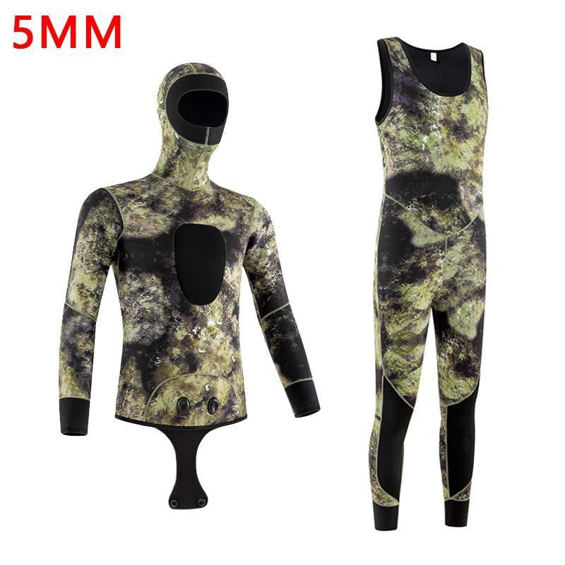 Diving Wetsuit Men Women 3mm 5mm Neoprene Full Suit Thermal Protection Snorkeling Freediving Spearfishing
