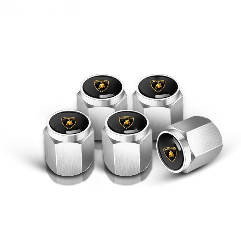 Aluminum Car Tire Valve Caps Cover Theftproof Wheel Tyre Stem For Lamborghini LP570 LP610 Urus LP700 LP770 Gallardo Aventador