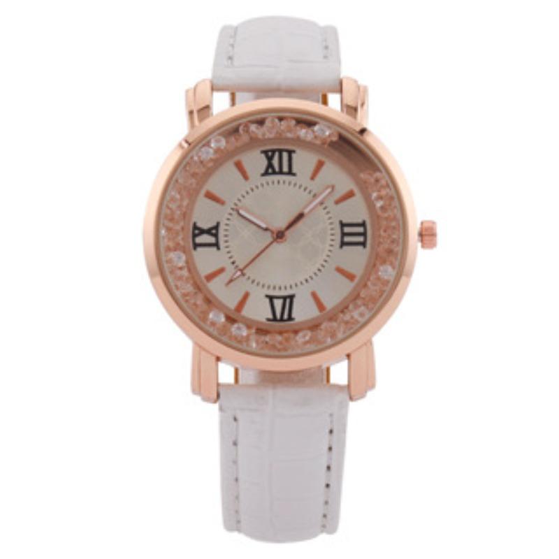 Roman Pattern Rhinestone Fashion Women's Watch Women's Watch Quartz Watch Strap Women's Model
