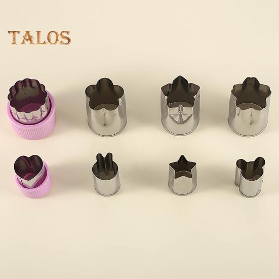 8 шт./компл. овощерезка, анти-деформация, выпекание, гладкий край, легкий торт, тиснение, кухонный инструмент