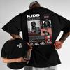 Лето 2025 Рэпер Kidd Keo Bando Boyz Тур Мерч Футболка Мужская Мода Хип-хоп Футболка Повседневная Хлопок Свободная Круглый вырез Футболка