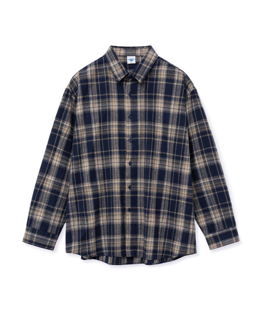 STENDS [M~4Xl] All Day Basic Check Shirt_St-08 (Navy)