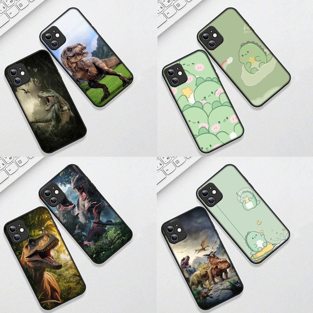 Soft Cover for Samsung Galaxy Note 20 9 8 S8 S10 S9 Plus A54 A33 A21S A31 M21 S10E A17 Coque Phone Case Cartoon Dinosaurs