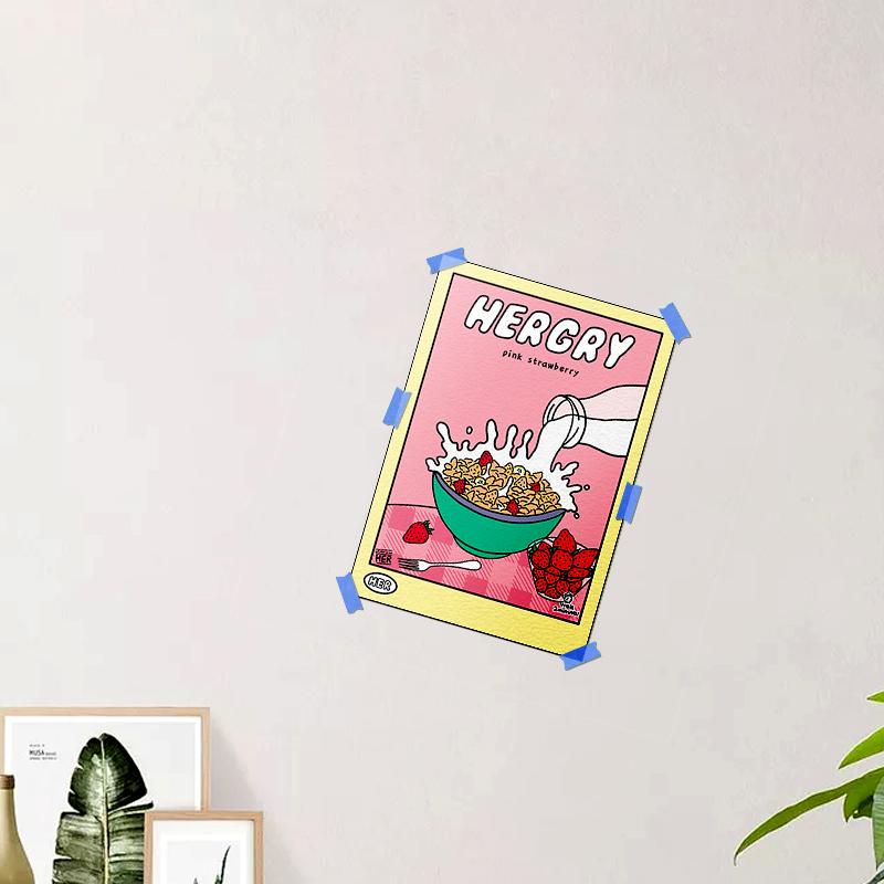 1Pcs Cartoon Small Tapestry Ins 2024 Wall Hanging Background Cloth Desk Calendar Room Girl