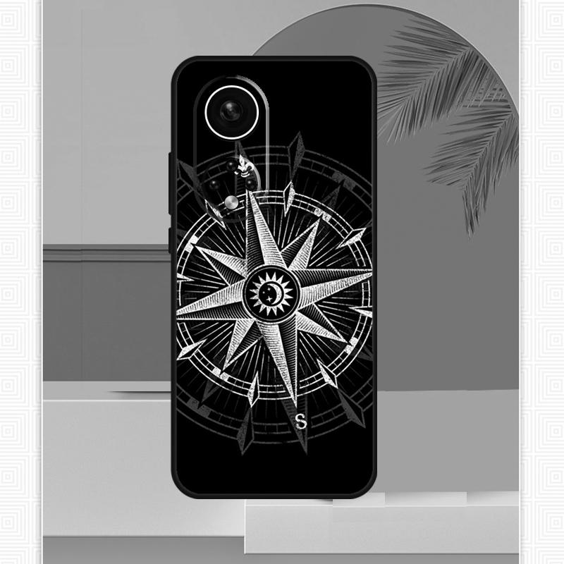 Чехол-кейс с компасом и картой мира в морском стиле для Honor Magic 5 6 7 8 Pro Honor X9c X9b X9a X8b X8a X8c 50 70 90 400 200 Lite