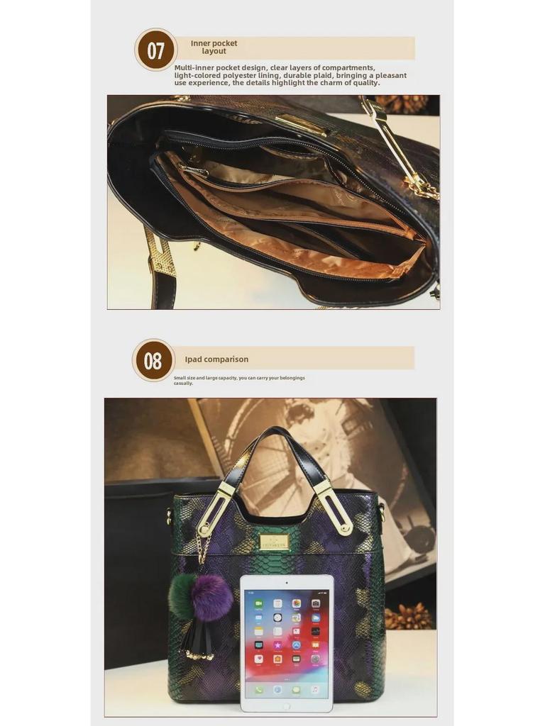 2025 Trendy Large Capacity Women's Crossbody Shoulder Bag - Stylish All-Match Texture for Ladies and Moms