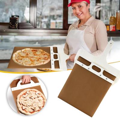 Раздвижная лопатка для пиццы, антипригарная лопатка для пиццы, деревянная лопатка для пиццы, лопатка-лопатка для домашней кухни