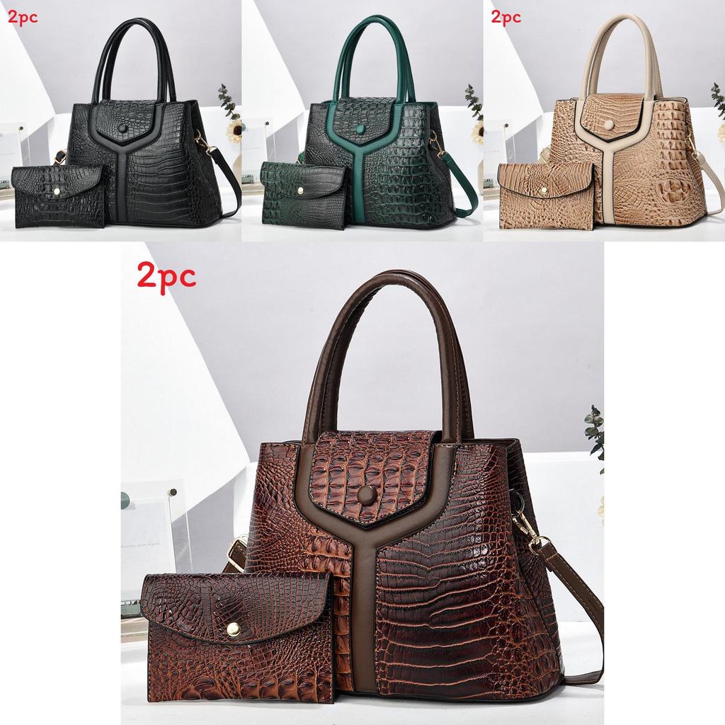 Crossborder Fashion Womens Crocodile Pattern Tote Bag With Large Capacity For Daily Use