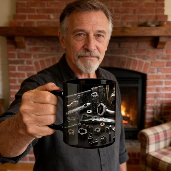 Кружка Механика Керамическая Забавная Кружка-Ящик для Инструментов для Механиков, Энтузиастов Гаража, Оригинальный Подарок для Мужа, Папы