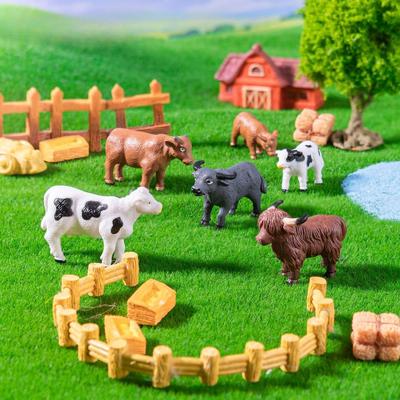 Маленькие декоративные статуэтки для DIY миниатюрного ландшафта и террариума 6 шт.
