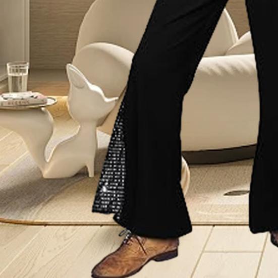 Мужские винтажные брюки 60-х 70-х годов, блестящие блестки, расклешенный подол, костюм хиппи, Хэллоуин, карнавал, вечерние, взрослые пары, косплей, музыкальный фестиваль, ретро, дискотека, модные