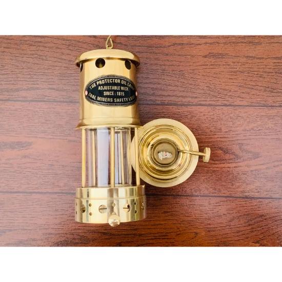 Антикварная латунная рабочая масляная лампа, Защитная лампа шахтеров, Шахтерская лампа масляного фонаря, Винтажная керосиновая масляная лампа, Подарок на Хэллоуин, Лампа на Хэллоуин