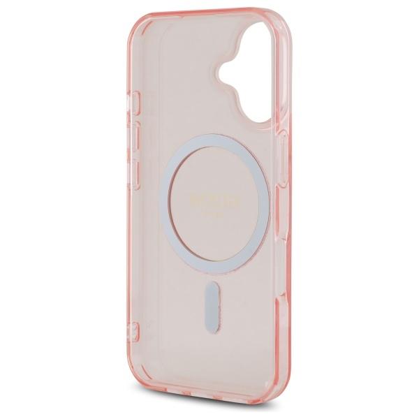 Guess Guhmp16Shfgerep Iphone 16 6.1     Różowy/Pink Hardcase Iml Glitter Circle Magsafe