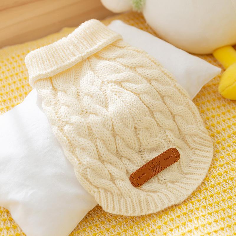 Осенне-зимняя теплая вязаная сумка для кошек, милый свитер для лысых кошек, плюшевая собака, чем медведь, одежда для домашних животных