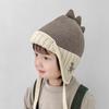 2-6Year Baby Knit Pullover Cap Liner Velvet Children's Hats Warm Ear Protection Hat  Boy Girl