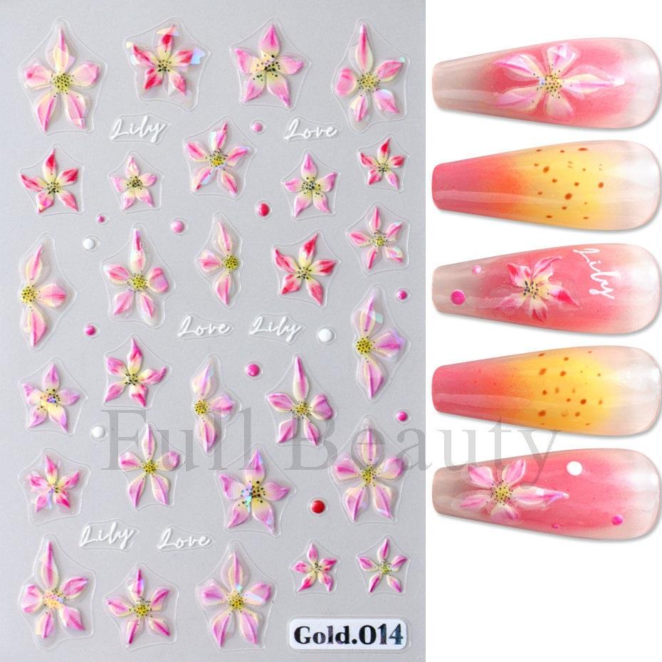 Christmas Nail Stickers Adhesive Nail Art Decal XMAS Santa Moose Snow Bell Cool Design Christmas