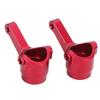 2Pcs Metal Aluminum Alloy Steering Cup for LC Racing PTG?2 110 RC Car Upgrade Parts AccessoriesRed